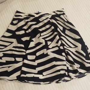 A line flair zebra print skirt